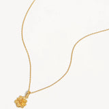 BY CHARLOTTE - Birth Flower Necklace - October - Cosmos | Gold