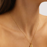 BY CHARLOTTE - Birth Flower Necklace - October - Cosmos | Gold