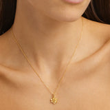 BY CHARLOTTE - Birth Flower Necklace - December - Narcissus | Gold