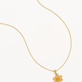 BY CHARLOTTE - Birth Flower Necklace - December - Narcissus | Gold