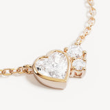 BY CHARLOTTE - Dream Lover Heart Necklace | Gold