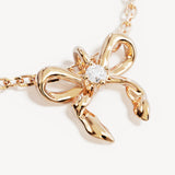 BY CHARLOTTE - Forever More Bow Necklace | Gold