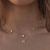 BY CHARLOTTE - Forever More Bow Necklace | Gold