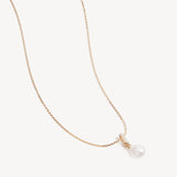 BY CHARLOTTE - Love With Grace Lab Grown Diamond Pearl Necklace | Gold