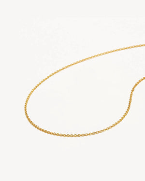 By Charlotte - 18" Fine Rolo Chain - Gold
