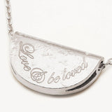 BY CHARLOTTE - Lotus Birthstone Necklace - Jaunary - Garnet | Silver