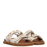 DE SIENA - Norren Beaded Fussbett - Off White Yellow