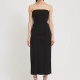 Tojha - Prim Bonded - Crepe Dress - Black
