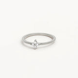 BY CHARLOTTE - Crystal Bloom Ring | Silver