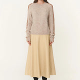 ROWIE - Anouk Midi Skirt - Khaki