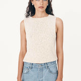 ROWIE - Catalina Knit Tank - Creme