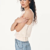 ROWIE - Catalina Knit Tank - Creme