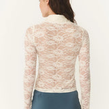 ROWIE - Charlotte Rose Lace Top - Butter Creme