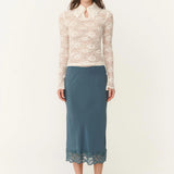 ROWIE - Charlotte Rose Lace Top - Butter Creme
