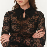ROWIE - Charlotte Rose Lace Top - Noir