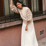 ROWIE - Cora Long Sleeve Blouse - Fawn Plaid