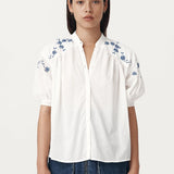 ROWIE - Cora Spring Blouse - Cobalt Étoile