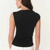 ROWIE - Elara Twist Top - Noir