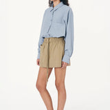 ROWIE - Jessica Cargo Mini Skirt - Washed Khaki