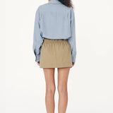 ROWIE - Jessica Cargo Mini Skirt - Washed Khaki
