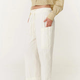 ROWIE - Jessica Cargo Pants - Bone