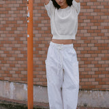 ROWIE - Jessica Cargo Pants - Bone