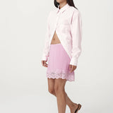 ROWIE - Marina Silk Mini Skirt - Orchid Pink