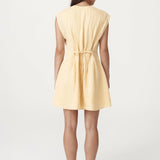ROWIE - Mira Linen Mini Dress - Lemon