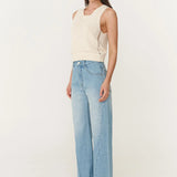 ROWIE - Percy Curve Seam Jeans - Faded Blue
