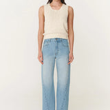 ROWIE - Percy Curve Seam Jeans - Faded Blue