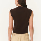 ROWIE - Quinn Merino Knit Vest - Dark Cocoa