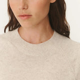 ROWIE - Quinn Merino Knit Vest - Oat Marle