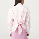 ROWIE - Ramona Tie Back Shirt - Powder Pink