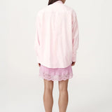ROWIE - Ramona Tie Back Shirt - Powder Pink