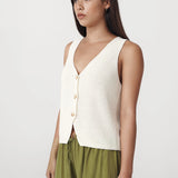 ROWIE - Rio Knit Vest - Bone