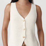 ROWIE - Rio Knit Vest - Bone