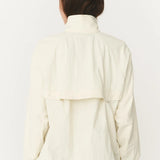 ROWIE - Soren Funnel Neck Bomber Jacket - Vanilla Creme