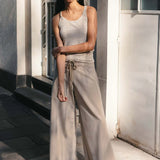 ROWIE - Surf Wide Crop Pants - Driftwood