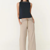 ROWIE - Surf Wide Crop Pants - Driftwood