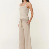 ROWIE - Surf Wide Crop Pants - Driftwood