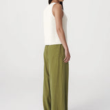 ROWIE - Tia Palazzo Pants - Palm Green