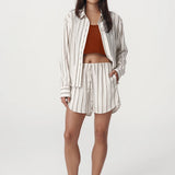 ROWIE - Tia Shorts - Cactus Stripe