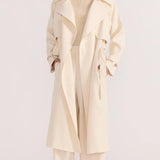 STAPLE THE LABEL - Sabine Trench Coat - Cream
