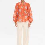 KIVARI - Ezra Blouse - Coral