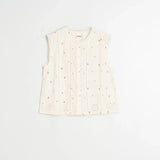 INDI & COLD - Sleeveless Camisa - Crudo Floral