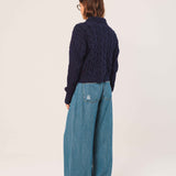 INDI & COLD - Chaqueta Cable Knit - Marino