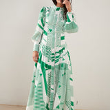 MACKENZIE MODE - Button Me Up Maxi - Green with Envy