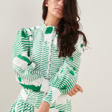 MACKENZIE MODE - Button Me Up Maxi - Green with Envy