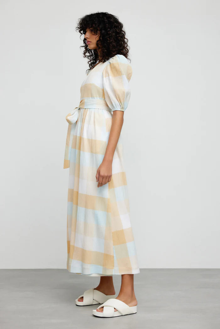 Significant Other - Stella Midi Dress - Multi Check