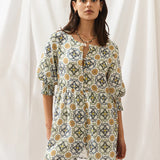 Sancia - Fernery Dress - Margit Tile Print